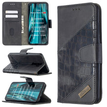 Load image into Gallery viewer, Matching Color Crocodile Texture Horizontal Flip PU Leather Case with Wallet &amp; Holder &amp; Card Slots, For Xiaomi Redmi 8 Pro, For Xiaomi Redmi  Note 9