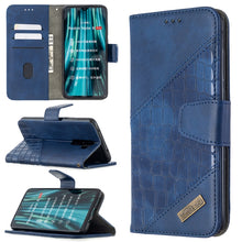 Load image into Gallery viewer, Matching Color Crocodile Texture Horizontal Flip PU Leather Case with Wallet &amp; Holder &amp; Card Slots, For Xiaomi Redmi 8 Pro, For Xiaomi Redmi  Note 9