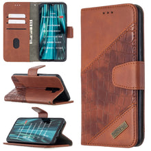 Load image into Gallery viewer, Matching Color Crocodile Texture Horizontal Flip PU Leather Case with Wallet &amp; Holder &amp; Card Slots, For Xiaomi Redmi 8 Pro, For Xiaomi Redmi  Note 9