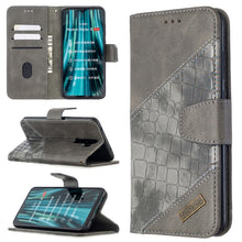 Load image into Gallery viewer, Matching Color Crocodile Texture Horizontal Flip PU Leather Case with Wallet &amp; Holder &amp; Card Slots, For Xiaomi Redmi 8 Pro, For Xiaomi Redmi  Note 9