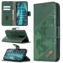 Load image into Gallery viewer, Matching Color Crocodile Texture Horizontal Flip PU Leather Case with Wallet &amp; Holder &amp; Card Slots, For Xiaomi Redmi 8 Pro, For Xiaomi Redmi  Note 9