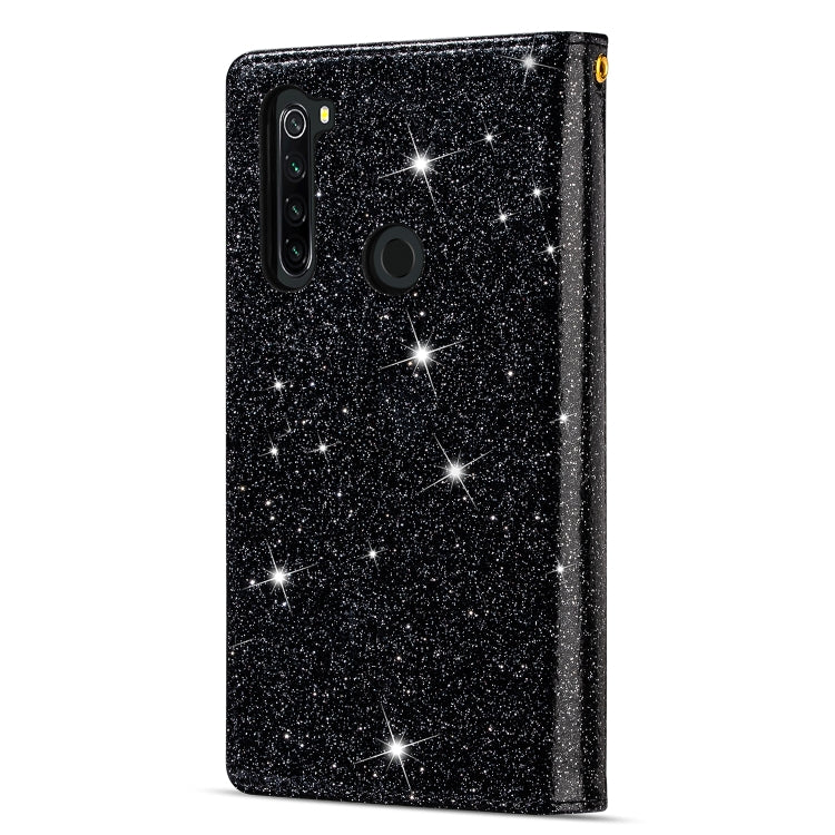 Multi-card Slots Starry Sky Laser Carving Glitter Zipper Horizontal Flip Leather Case with Holder & Wallet & Lanyard, For Xiaomi Redmi Note 8, For Xiaomi Redmi Note 8 Pro, For Xiaomi Redmi 8A / 8A Dual / 8, For Xiaomi Redmi K30, For Xiaomi Redmi K30 Pr...