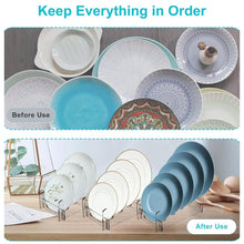Load image into Gallery viewer, Acrylic Removable Plate Storage Rack Multi-layer Dish Drainer, 16.5 x 15.3 x 11.5cm, 21.6 x 15.3 x 12.5cm, 26.7 x 15.3 x 14cm