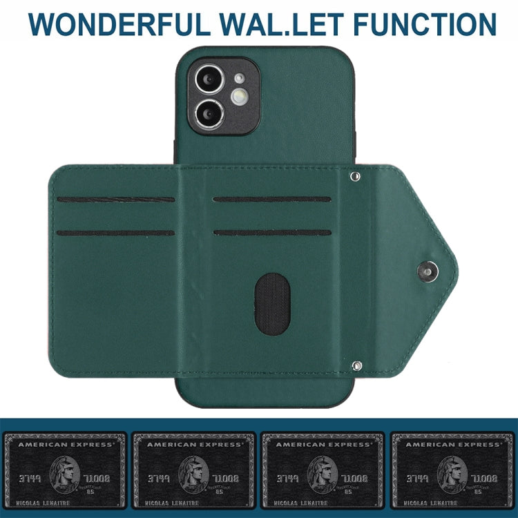Rhombic Texture Card Bag RFID Phone Case with Long Lanyard, For iPhone 12 mini, For iPhone 11 Pro Max, For iPhone 11, For iPhone 11 Pro, For iPhone XS / X, For iPhone XR, For iPhone XS Max, For iPhone 8 Plus / 7 Plus