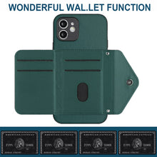 Load image into Gallery viewer, Rhombic Texture Card Bag RFID Phone Case with Long Lanyard, For iPhone 12 mini, For iPhone 11 Pro Max, For iPhone 11, For iPhone 11 Pro, For iPhone XS / X, For iPhone XR, For iPhone XS Max, For iPhone 8 Plus / 7 Plus