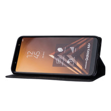 Load image into Gallery viewer, Ultrathin Glitter Magnetic Horizontal Flip Leather Case with Holder &amp; Card Slots, For Samsung Galaxy A6+ / J8 (2018), For Samsung Galaxy A10e, For Samsung Galaxy A20 / A30, For Samsung Galaxy A20e, For Samsung Galaxy A40, For Samsung Galaxy A60        ...