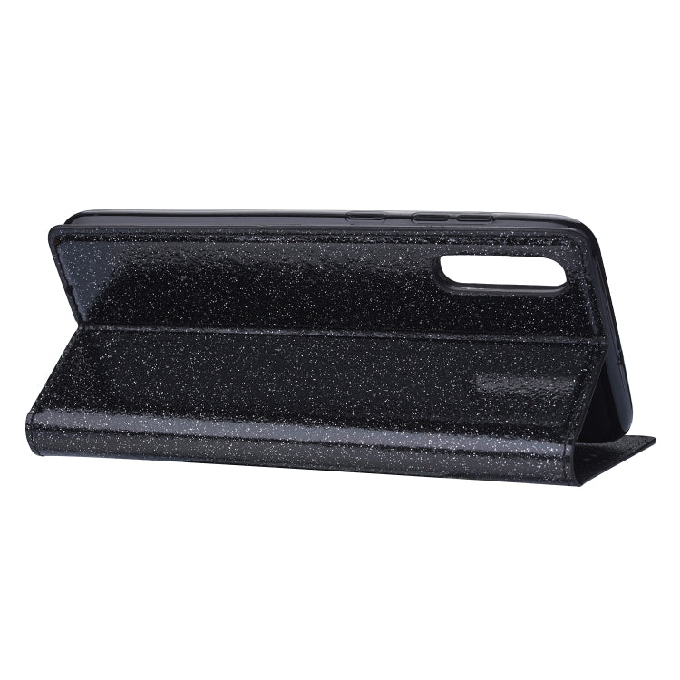 Ultrathin Glitter Magnetic Horizontal Flip Leather Case with Holder & Card Slots, For Samsung Galaxy A70, For Samsung Galaxy A7 (2018) / A750, For Samsung Galaxy J4 (2018), For Samsung Galaxy J4+, For Samsung Galaxy J6 (2018), For Samsung Galaxy J6+   ...