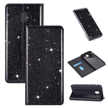 Load image into Gallery viewer, Ultrathin Glitter Magnetic Horizontal Flip Leather Case with Holder &amp; Card Slots, For Samsung Galaxy A70, For Samsung Galaxy A7 (2018) / A750, For Samsung Galaxy J4 (2018), For Samsung Galaxy J4+, For Samsung Galaxy J6 (2018), For Samsung Galaxy J6+   ...