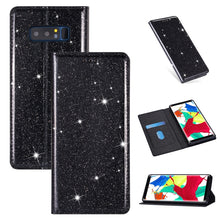Load image into Gallery viewer, Ultrathin Glitter Magnetic Horizontal Flip Leather Case with Holder &amp; Card Slots, For Samsung Galaxy A70, For Samsung Galaxy A7 (2018) / A750, For Samsung Galaxy J4 (2018), For Samsung Galaxy J4+, For Samsung Galaxy J6 (2018), For Samsung Galaxy J6+   ...