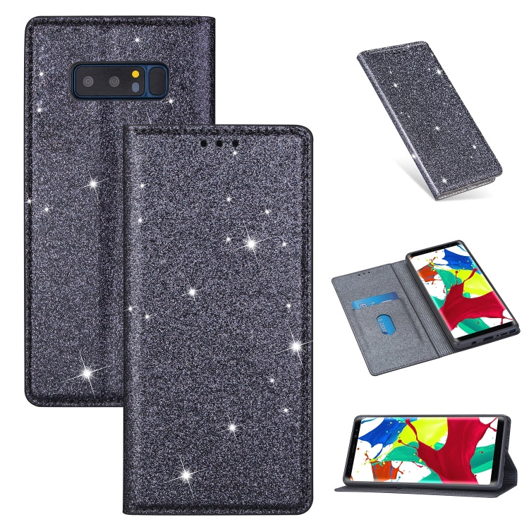 Ultrathin Glitter Magnetic Horizontal Flip Leather Case with Holder & Card Slots, For Samsung Galaxy A70, For Samsung Galaxy A7 (2018) / A750, For Samsung Galaxy J4 (2018), For Samsung Galaxy J4+, For Samsung Galaxy J6 (2018), For Samsung Galaxy J6+   ...