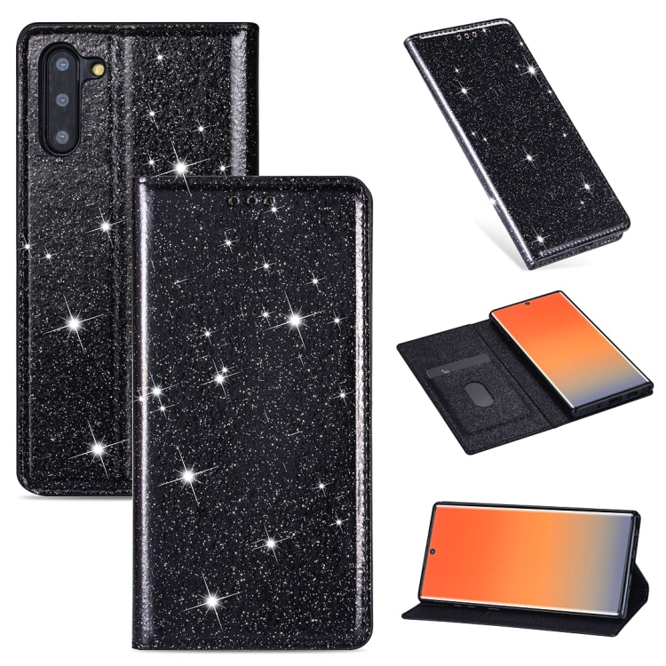 Ultrathin Glitter Magnetic Horizontal Flip Leather Case with Holder & Card Slots, For Samsung Galaxy Note 10, For Samsung Galaxy Note 10 Plus, For Samsung Galaxy S9, For Samsung Galaxy S10, For Samsung Galaxy S10e, For Samsung Galaxy S10+              ...