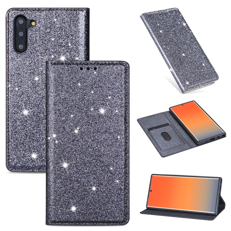 Ultrathin Glitter Magnetic Horizontal Flip Leather Case with Holder & Card Slots, For Samsung Galaxy Note 10, For Samsung Galaxy Note 10 Plus, For Samsung Galaxy S9, For Samsung Galaxy S10, For Samsung Galaxy S10e, For Samsung Galaxy S10+              ...