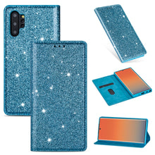 Load image into Gallery viewer, Ultrathin Glitter Magnetic Horizontal Flip Leather Case with Holder &amp; Card Slots, For Samsung Galaxy Note 10, For Samsung Galaxy Note 10 Plus, For Samsung Galaxy S9, For Samsung Galaxy S10, For Samsung Galaxy S10e, For Samsung Galaxy S10+              ...