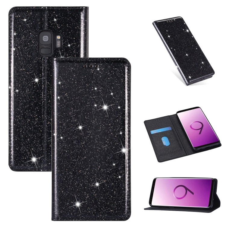 Ultrathin Glitter Magnetic Horizontal Flip Leather Case with Holder & Card Slots, For Samsung Galaxy Note 10, For Samsung Galaxy Note 10 Plus, For Samsung Galaxy S9, For Samsung Galaxy S10, For Samsung Galaxy S10e, For Samsung Galaxy S10+              ...