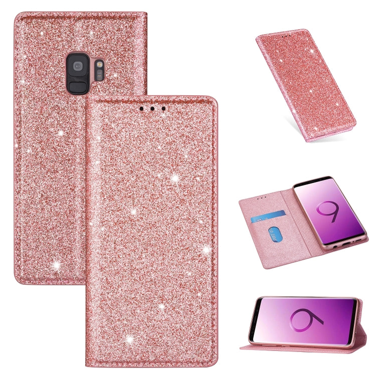 Ultrathin Glitter Magnetic Horizontal Flip Leather Case with Holder & Card Slots, For Samsung Galaxy Note 10, For Samsung Galaxy Note 10 Plus, For Samsung Galaxy S9, For Samsung Galaxy S10, For Samsung Galaxy S10e, For Samsung Galaxy S10+              ...
