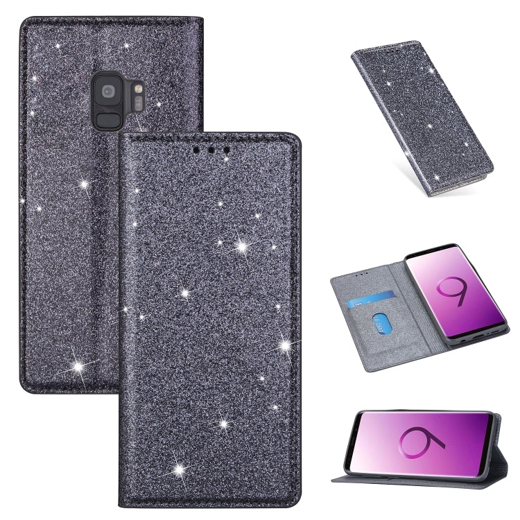 Ultrathin Glitter Magnetic Horizontal Flip Leather Case with Holder & Card Slots, For Samsung Galaxy Note 10, For Samsung Galaxy Note 10 Plus, For Samsung Galaxy S9, For Samsung Galaxy S10, For Samsung Galaxy S10e, For Samsung Galaxy S10+              ...