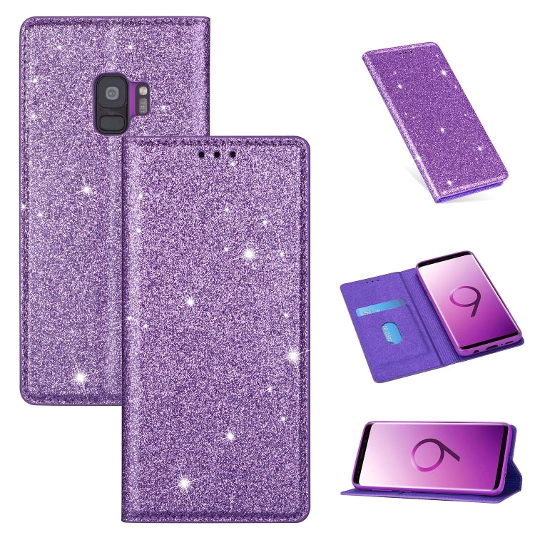 Ultrathin Glitter Magnetic Horizontal Flip Leather Case with Holder & Card Slots, For Samsung Galaxy Note 10, For Samsung Galaxy Note 10 Plus, For Samsung Galaxy S9, For Samsung Galaxy S10, For Samsung Galaxy S10e, For Samsung Galaxy S10+              ...