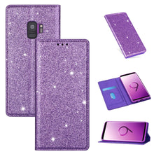 Load image into Gallery viewer, Ultrathin Glitter Magnetic Horizontal Flip Leather Case with Holder &amp; Card Slots, For Samsung Galaxy Note 10, For Samsung Galaxy Note 10 Plus, For Samsung Galaxy S9, For Samsung Galaxy S10, For Samsung Galaxy S10e, For Samsung Galaxy S10+              ...