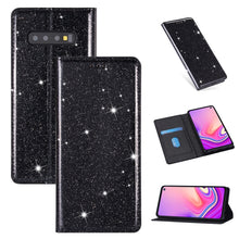 Load image into Gallery viewer, Ultrathin Glitter Magnetic Horizontal Flip Leather Case with Holder &amp; Card Slots, For Samsung Galaxy Note 10, For Samsung Galaxy Note 10 Plus, For Samsung Galaxy S9, For Samsung Galaxy S10, For Samsung Galaxy S10e, For Samsung Galaxy S10+              ...