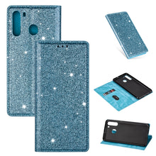 Load image into Gallery viewer, Ultrathin Glitter Magnetic Horizontal Flip Leather Case with Holder &amp; Card Slots, For Samsung Galaxy A91, For Samsung Galaxy A21, For Samsung Galaxy A51, For Samsung Galaxy A71, For Samsung Galaxy S20, For Samsung Galaxy S20+, For Samsung Galaxy S20 Ul...