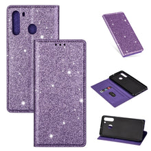 Load image into Gallery viewer, Ultrathin Glitter Magnetic Horizontal Flip Leather Case with Holder &amp; Card Slots, For Samsung Galaxy A91, For Samsung Galaxy A21, For Samsung Galaxy A51, For Samsung Galaxy A71, For Samsung Galaxy S20, For Samsung Galaxy S20+, For Samsung Galaxy S20 Ul...