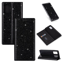 Load image into Gallery viewer, Ultrathin Glitter Magnetic Horizontal Flip Leather Case with Holder &amp; Card Slots, For Samsung Galaxy A91, For Samsung Galaxy A21, For Samsung Galaxy A51, For Samsung Galaxy A71, For Samsung Galaxy S20, For Samsung Galaxy S20+, For Samsung Galaxy S20 Ul...