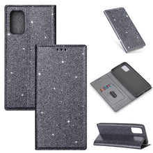 Load image into Gallery viewer, Ultrathin Glitter Magnetic Horizontal Flip Leather Case with Holder &amp; Card Slots, For Samsung Galaxy A91, For Samsung Galaxy A21, For Samsung Galaxy A51, For Samsung Galaxy A71, For Samsung Galaxy S20, For Samsung Galaxy S20+, For Samsung Galaxy S20 Ul...