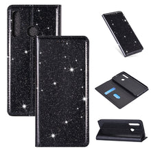 Load image into Gallery viewer, Ultrathin Glitter Magnetic Horizontal Flip Leather Case with Holder &amp; Card Slots