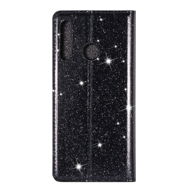 Ultrathin Glitter Magnetic Horizontal Flip Leather Case with Holder & Card Slots