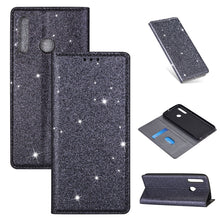 Load image into Gallery viewer, Ultrathin Glitter Magnetic Horizontal Flip Leather Case with Holder &amp; Card Slots