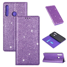 Load image into Gallery viewer, Ultrathin Glitter Magnetic Horizontal Flip Leather Case with Holder &amp; Card Slots