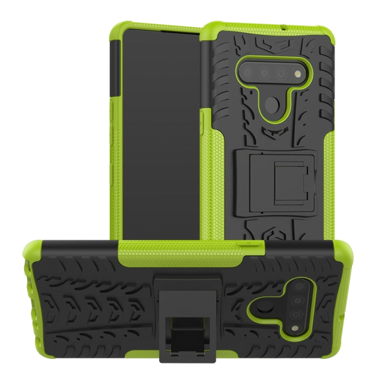 Tire Texture Shockproof TPU + PC Protective Case with Holder