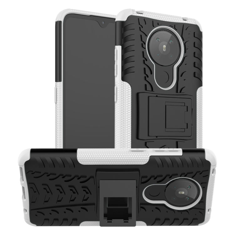 Tire Texture Shockproof TPU + PC Protective Case with Holder