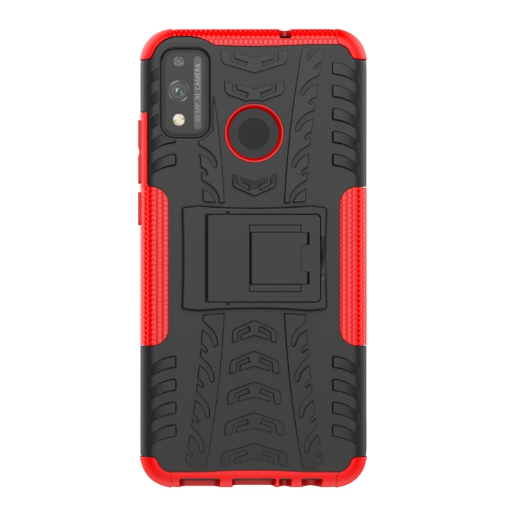Tire Texture Shockproof TPU + PC Protective Case with Holder