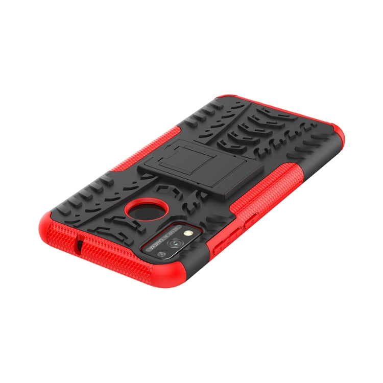 Tire Texture Shockproof TPU + PC Protective Case with Holder