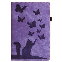 Load image into Gallery viewer, Butterfly Cat Embossing Leather Tablet Case, For iPad Air 13 2026 / 2025 / 2024, For iPad Air 11 2026 / 2025 / 2024, For iPad Pro 13 2025 / 2024, For iPad Pro 11 2025 / 2024, For iPad mini 2024 / 2021