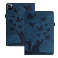 Load image into Gallery viewer, Butterfly Cat Embossing Leather Tablet Case, For iPad Air 13 2026 / 2025 / 2024, For iPad Air 11 2026 / 2025 / 2024, For iPad Pro 13 2025 / 2024, For iPad Pro 11 2025 / 2024, For iPad mini 2024 / 2021
