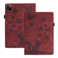 Load image into Gallery viewer, Butterfly Cat Embossing Leather Tablet Case, For iPad Air 13 2026 / 2025 / 2024, For iPad Air 11 2026 / 2025 / 2024, For iPad Pro 13 2025 / 2024, For iPad Pro 11 2025 / 2024, For iPad mini 2024 / 2021