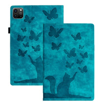 Load image into Gallery viewer, Butterfly Cat Embossing Leather Tablet Case, For iPad Air 13 2026 / 2025 / 2024, For iPad Air 11 2026 / 2025 / 2024, For iPad Pro 13 2025 / 2024, For iPad Pro 11 2025 / 2024, For iPad mini 2024 / 2021