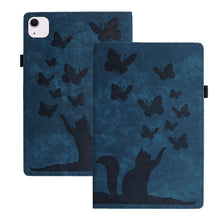 Load image into Gallery viewer, Butterfly Cat Embossing Leather Tablet Case, For iPad Air 13 2026 / 2025 / 2024, For iPad Air 11 2026 / 2025 / 2024, For iPad Pro 13 2025 / 2024, For iPad Pro 11 2025 / 2024, For iPad mini 2024 / 2021