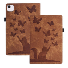 Load image into Gallery viewer, Butterfly Cat Embossing Leather Tablet Case, For iPad Air 13 2026 / 2025 / 2024, For iPad Air 11 2026 / 2025 / 2024, For iPad Pro 13 2025 / 2024, For iPad Pro 11 2025 / 2024, For iPad mini 2024 / 2021