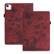 Load image into Gallery viewer, Butterfly Cat Embossing Leather Tablet Case, For iPad Air 13 2026 / 2025 / 2024, For iPad Air 11 2026 / 2025 / 2024, For iPad Pro 13 2025 / 2024, For iPad Pro 11 2025 / 2024, For iPad mini 2024 / 2021