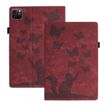 Load image into Gallery viewer, Butterfly Cat Embossing Leather Tablet Case, For iPad Air 13 2026 / 2025 / 2024, For iPad Air 11 2026 / 2025 / 2024, For iPad Pro 13 2025 / 2024, For iPad Pro 11 2025 / 2024, For iPad mini 2024 / 2021
