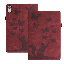 Load image into Gallery viewer, Butterfly Cat Embossing Leather Tablet Case, For iPad Air 13 2026 / 2025 / 2024, For iPad Air 11 2026 / 2025 / 2024, For iPad Pro 13 2025 / 2024, For iPad Pro 11 2025 / 2024, For iPad mini 2024 / 2021