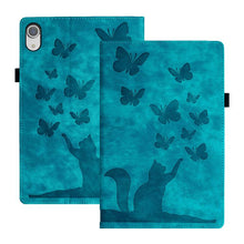 Load image into Gallery viewer, Butterfly Cat Embossing Leather Tablet Case, For iPad Air 13 2026 / 2025 / 2024, For iPad Air 11 2026 / 2025 / 2024, For iPad Pro 13 2025 / 2024, For iPad Pro 11 2025 / 2024, For iPad mini 2024 / 2021