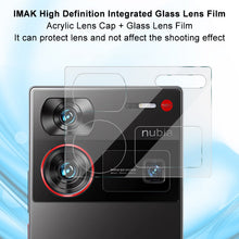 Load image into Gallery viewer, imak Integrated Rear Camera Lens Tempered Glass Film with Lens Cap, For ZTE nubia Z60 Ultra 5G