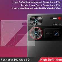 Load image into Gallery viewer, imak Integrated Rear Camera Lens Tempered Glass Film with Lens Cap, For ZTE nubia Z60 Ultra 5G