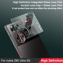 Load image into Gallery viewer, imak Integrated Rear Camera Lens Tempered Glass Film with Lens Cap, For ZTE nubia Z60 Ultra 5G