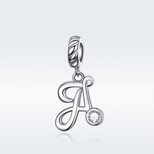 Load image into Gallery viewer, S925 Sterling Silver 26 English Letter Beads DIY Bracelet Necklace Accessories, A, B, C, D, E, F, G, H, I, J, K, L, M, N, O, P, Q, R, S, T, U, V, W, X, Y, Z