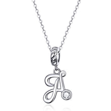 Load image into Gallery viewer, S925 Sterling Silver 26 English Letter Beads DIY Bracelet Necklace Accessories, A, B, C, D, E, F, G, H, I, J, K, L, M, N, O, P, Q, R, S, T, U, V, W, X, Y, Z